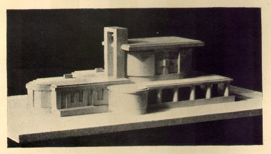 Městské krematorium v Nymburku - Model zezadu - foto: archiv redakce
