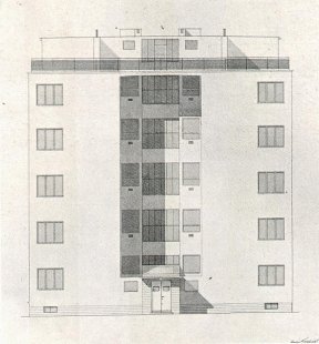 Blok nájemních domů - Boční fasáda - foto: archiv redakce