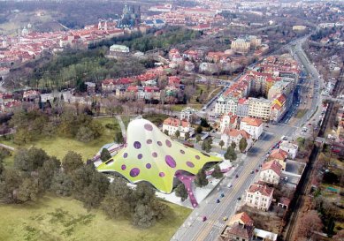 Vítězný návrh na stavbu Národní knihovny v Praze - foto: Future Systems