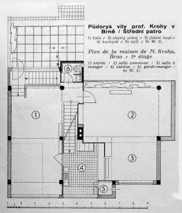 Vlastní vila arch. Krohy - Půdorys - foto: archiv redakce