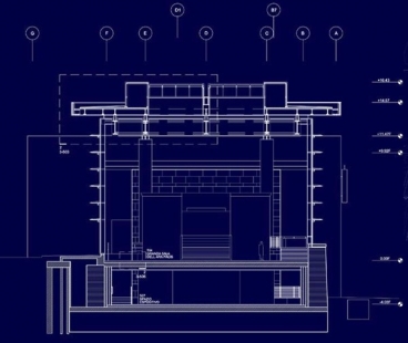 Museo dell'Ara Pacis - Řez - foto: © Richard Meier & Partners Architects LLP