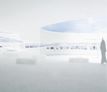Vzdělávací centrum EPFL - Soutěžní projekt z roku 2004 - foto: SANAA, Tokio