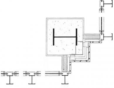 Seagram Building - Detail nároží - foto: archiv redakce