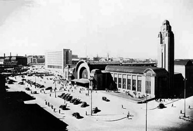 Hlavní helsinské nádraží - Historický snímek