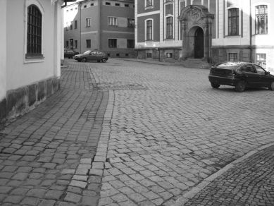 Rekonstrukce Kostelního náměstí v Broumově - Původní stav - foto: Archiv autorů