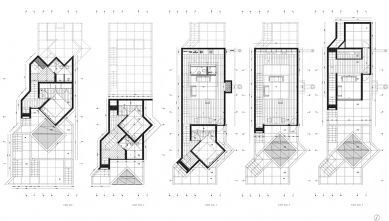 Casa Tóló - Půdorysy - foto: © Álvaro Leite Siza Vieira, Architect