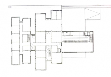 Policejní stanice v Boxtel - Půdorys patra - foto: IR Wiel Arets Architect & Associates