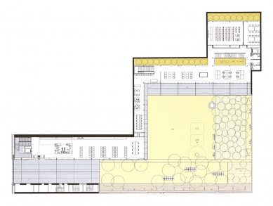 Knihovna a společenské centrum Sant Antoni - Půdorys přízemí