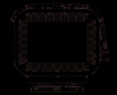 Fotbalový stadion Slavie Praha - Půdorys