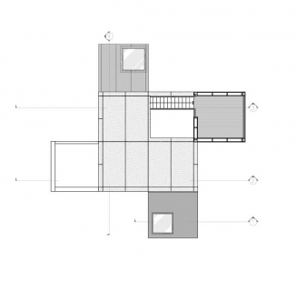 Dům živlů - Půdorys 4. výškové úrovně - foto: Sami Rintala