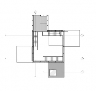 Dům živlů - Půdorys 3. výškové úrovně - foto: Sami Rintala