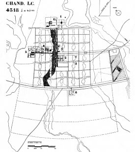 Kapitol v Čandígarhu - Čandígarh - původní plán města z r. 1951