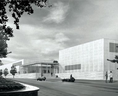 Museum Folkwang - extension - Vítězný návrh z roku 2007. - foto: David Chipperfield Architects