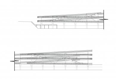 Bicycle storage - Podélný řez