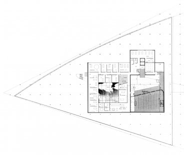 Netherlands Architecture Institute - Půdorys vstupního podlaží - nerealizovaný soutěžní návrh - foto: © OMA