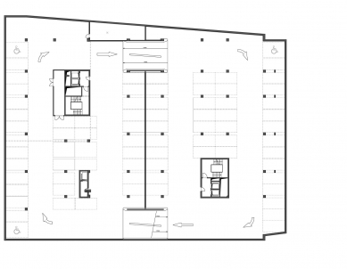 Palác Zdar - Půdorys 2.pp