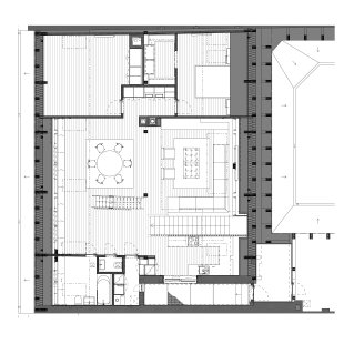 Dvoupodlažní podkrovní byt v Litoměřicích - Půdorys - současný stav