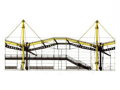 Renault Distribution Centre - Pohled na jedno konstrukční pole - foto: © Foster and Partners