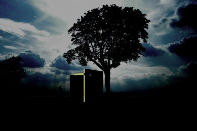 U kamenného kříže - Noční vizualizace - foto: Ivo Pavlík