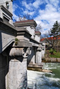 Zdymadlo na řece Lublanica - foto: Petr Šmídek, 2008