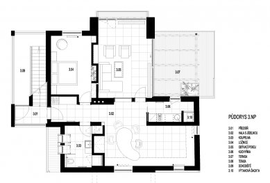 Rekonstrukce vily se dvěma bytovými jednotkami a kanceláří - 3NP - foto: maura
