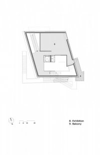 Knut Hamsun Center - Půdorys 1.np - foto: Steven Holl Architects