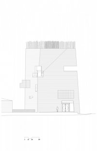 Knut Hamsun Center - Severní fasáda - foto: Steven Holl Architects
