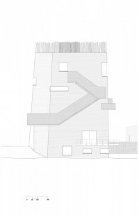 Knut Hamsun Center - Jižní fasáda - foto: Steven Holl Architects