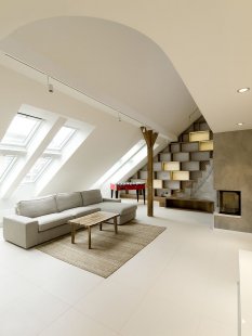 Zaoblený loft - foto: A1Architects – MgA. David Maštálka