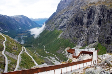 Trollstigen - projekt národní turistické cesty - foto: Reiulf Ramstad Arkitekter