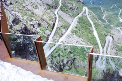 Trollstigen - projekt národní turistické cesty - foto: Reiulf Ramstad Arkitekter