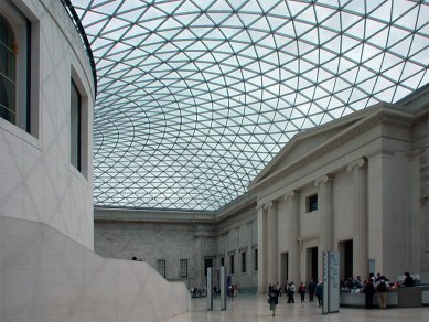 Zastřešení centrálního dvora Britského muzea - foto: Petr Šmídek, 2004
