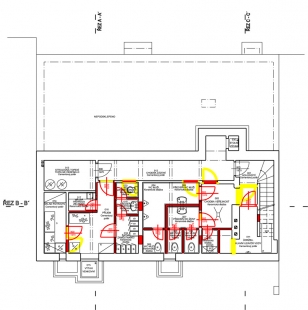 Rekonstrukce kavárny Era - Půdorys 1.pp - foto: VELEK, VELKOVÁ, VELEK ARCHITEKTI