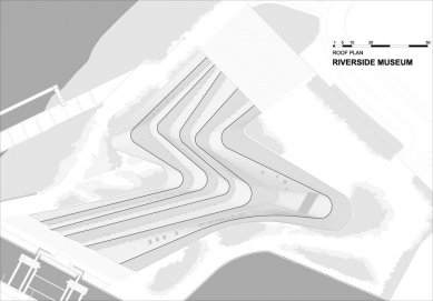 Riverside Museum - Výkres střechy - foto: Zaha Hadid Architects