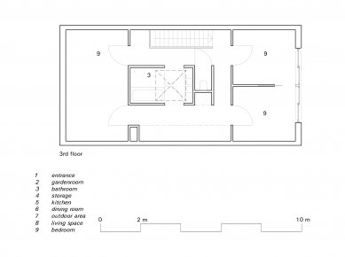 S-house - Půdorys 4NP