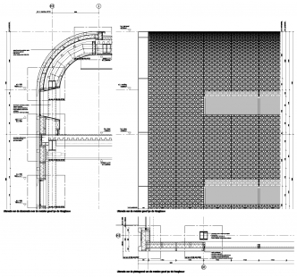 Elicium RAI - Detail pláště - foto: Benthem Crouwel Architekten