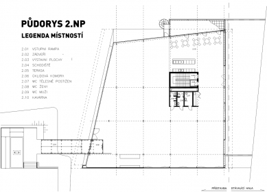 Exit 112 – designové centrum - Půdorys 2NP