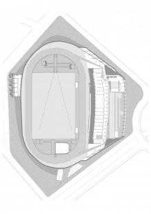 Insular Athletics Stadium - Půdorys přízemí - foto: AMP arquitectos