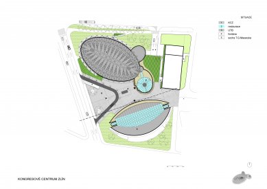 Congress Center Zlin - Site plan - foto: AI - DESIGN, s.r.o.