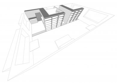 Přestavba panelového bytu na Pankráci  - Perspektiva - foto: Skvadra
