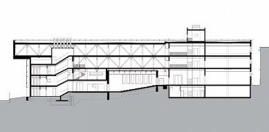 Informační centrum Přírodovědecké fakulty  - Řez