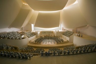 Koncertní sál 'New World Symphony' - Model sálu - foto: Gehry Partners, LLP