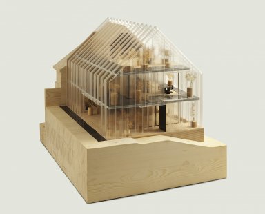 Dům - zahrada v Dolních Chabrech - Model - foto: Šépka architekti