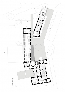 Renovation of Ravne Castle for the Dr. Franc Sušnik Central Carynthian Library - Půdorys přízemí