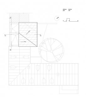 Rekonstrukce a dostavba domu, Plavecké Podhradie - Půdorys střechy - foto: n/a