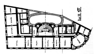 Zacherlův dům - Soutěžní návrh z roku 1900 - foto: archiv redakce