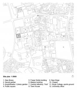 University of Aberdeen New Library - Site plan - foto: schmidt hammer lassen architects