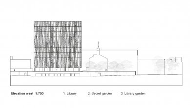 University of Aberdeen New Library - West elevation - foto: schmidt hammer lassen architects