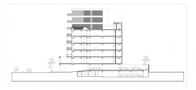 Residential building facing the bay of Lima