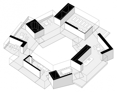 Maggie's Centre Glasgow - Axonometria - foto: courtesy of OMA